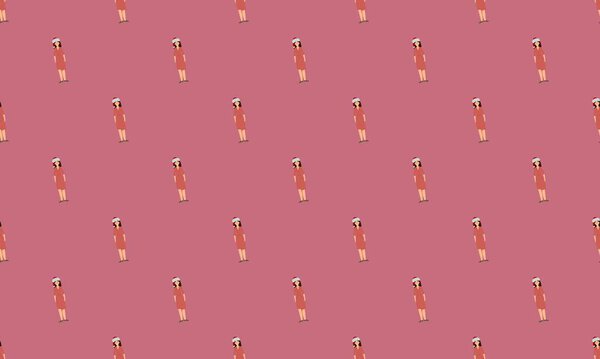 Цветной фон с различными аксессуарами