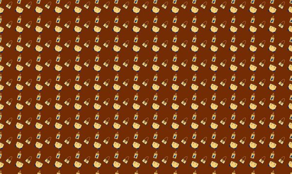 Цветной фон с различными аксессуарами