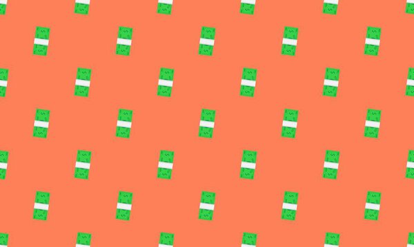 Цветной фон с различными аксессуарами