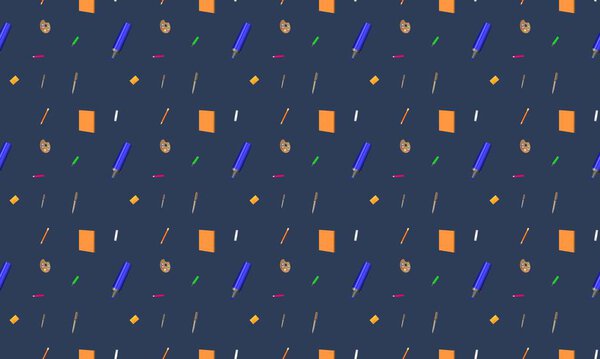 Цветной фон с различными аксессуарами