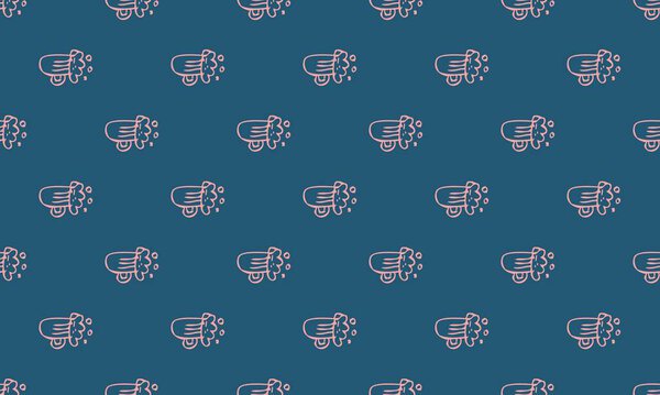 Colored background with different accessories