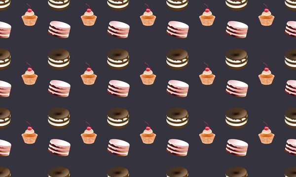 Цветной фон с различными аксессуарами