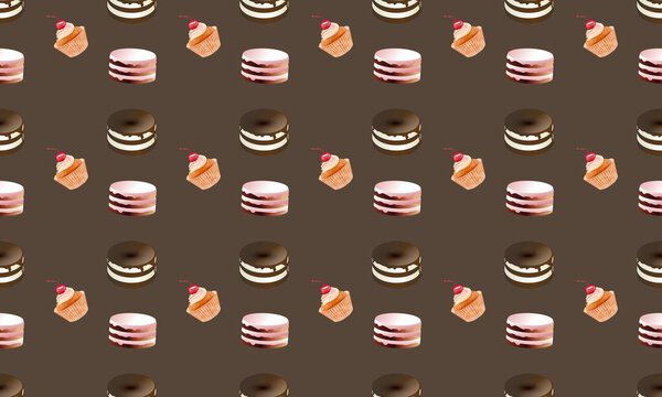 Цветной фон с различными аксессуарами