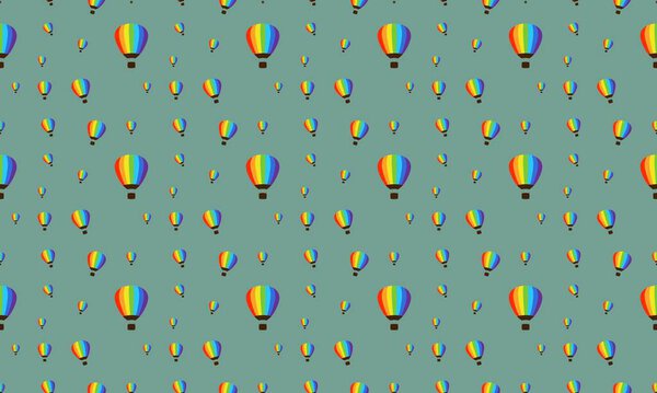 Цветной фон с различными аксессуарами