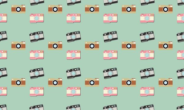 Цветной фон с различными аксессуарами