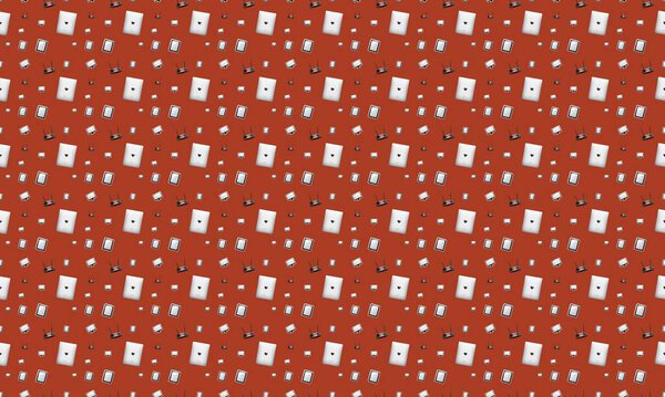 Цветной фон с различными аксессуарами