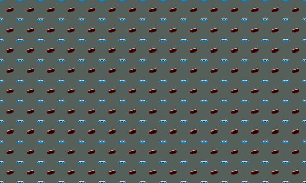 Цветной фон с различными аксессуарами