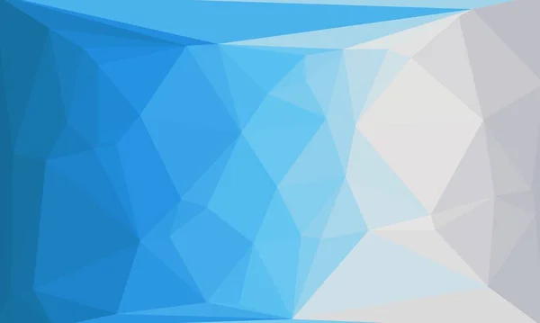 Abstract polygonal background in white and blue colors — Stock Photo