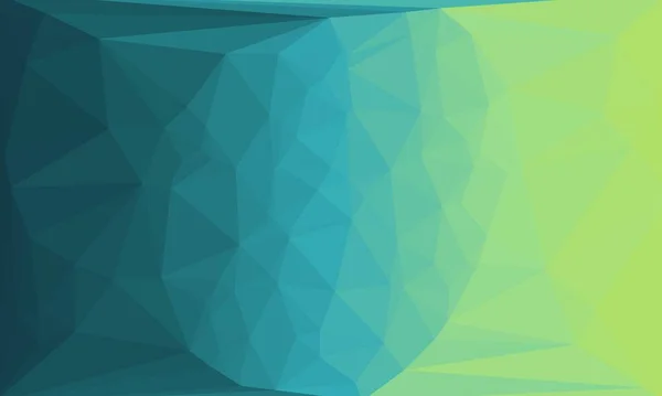 Fondo poligonal abstracto con elementos azules y verdes - foto de stock
