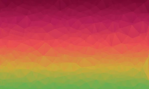 Fundo poligonal multicolorido mínimo nas cores vermelho, verde e amarelo — Fotografia de Stock