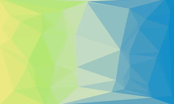 Sfondo prismatico creativo con motivo nei colori verde e blu — Foto stock