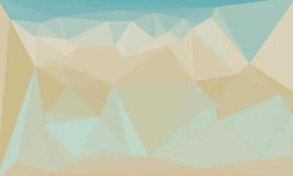 Minimal polygonaler Hintergrund in hellblauen und braunen Farben — Stock Photo
