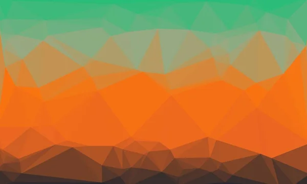 Colorato sfondo geometrico con arancione e verde disegno a mosaico — Foto stock
