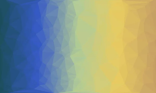 Astratto sfondo poligonale con motivo blu e giallo — Foto stock
