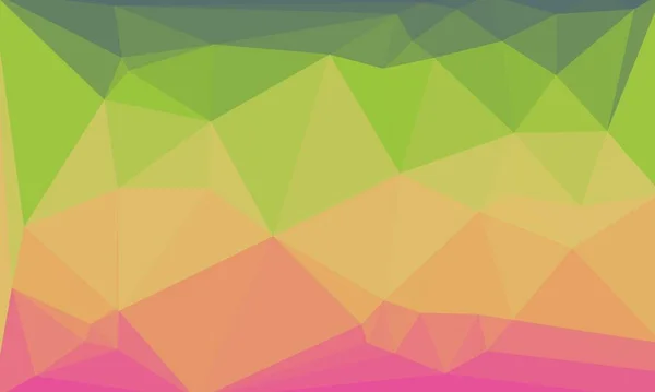 Fundo poligonal multicolorido com gradiente verde e rosa — Fotografia de Stock