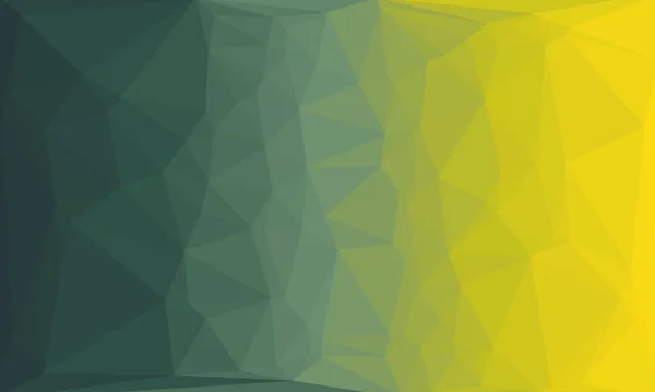Geometric background with yellow green abstract poly pattern — Stock Photo