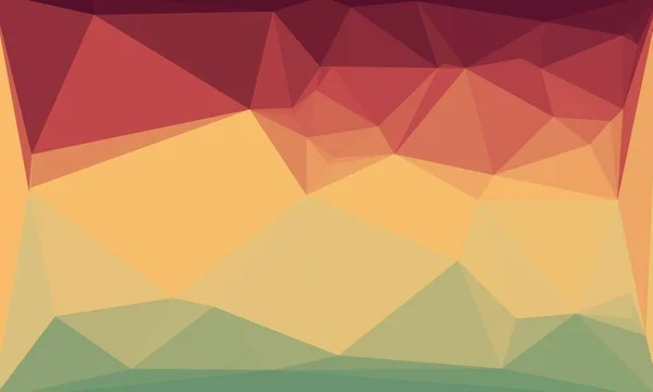 Abstract polygonal background in burgundy, yellow and green colors — Stock Photo