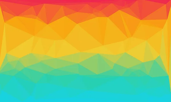 Minimo sfondo poligonale in colori vivaci — Foto stock