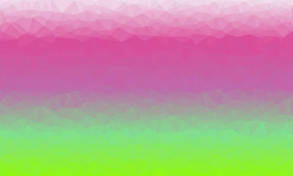 Sfondo creativo con motivo poligonale rosa brillante e verde — Foto stock