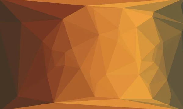 Fond polygonal abstrait avec des éléments jaunes et bruns — Photo de stock