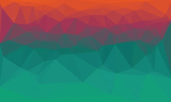 Fond géométrique rouge et vert avec motif poly — Photo de stock