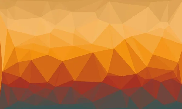 Polygonaler Hintergrund in gelben, orangen und braunen Farben — Stockfoto