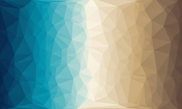 Fondo geométrico azul y marrón con diseño de mosaico - foto de stock