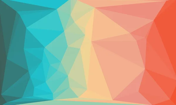 Fond polygonal abstrait aux couleurs bleu, rose et rouge — Photo de stock