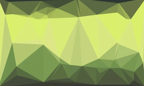 Creative prismatic background with green polygonal pattern — Stock Photo
