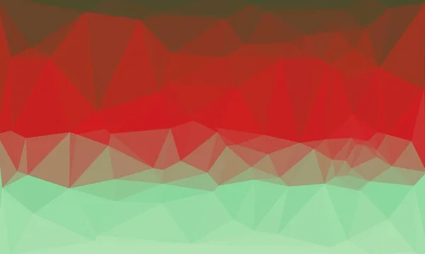 Sfondo geometrico creativo con motivo poli rosso e verde — Foto stock