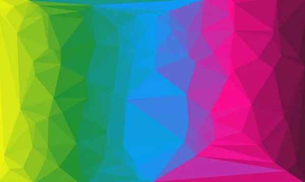 Sfondo poligonale luminoso e multicolore — Foto stock