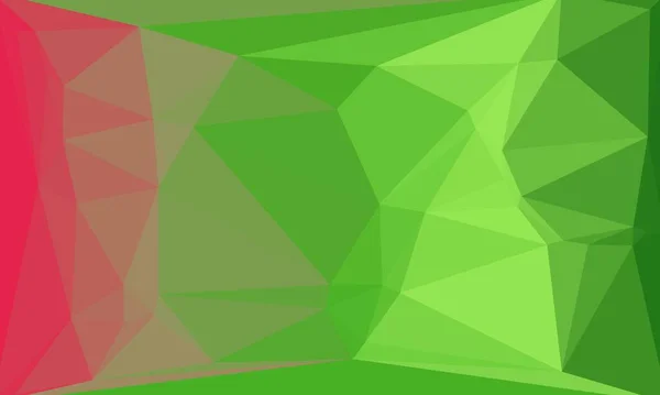 Kreativer prismatischer Hintergrund mit grün-rosa polygonalem Muster — Stockfoto