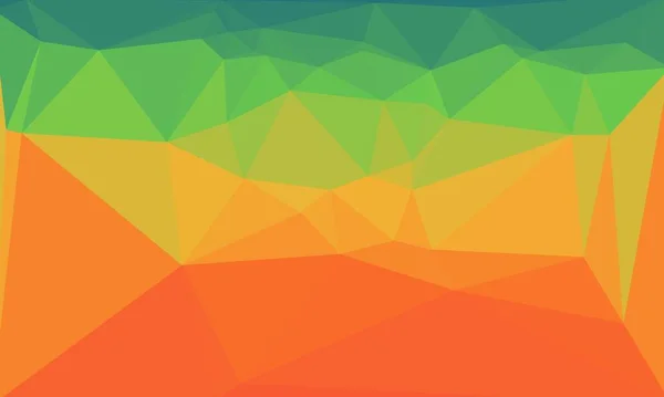Minimal orange and green polygonal background — Stock Photo