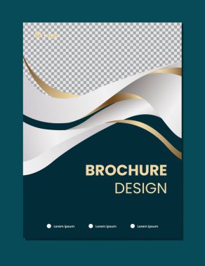 Lüks tasarım broşürü şablonu arka planı