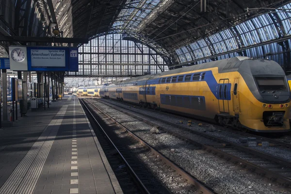 Vlakové nádraží v Amsterdamu — Stock fotografie