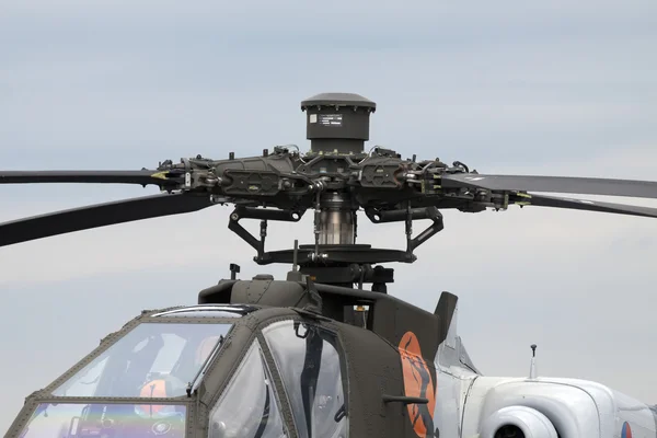 Gemaakt in de VS Apache helikopter — Stockfoto