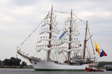 Tallship olay yelken sırasında