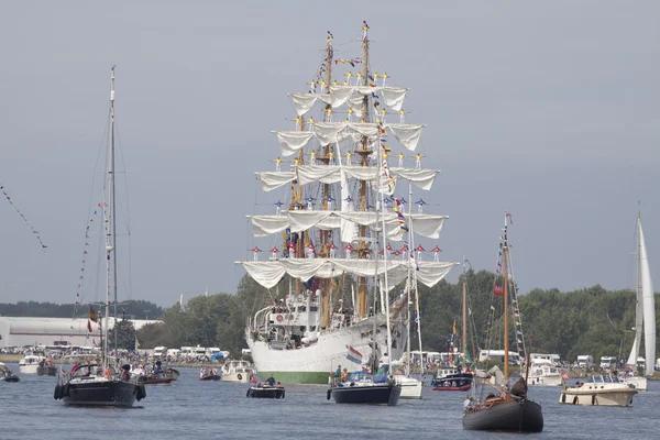 Vintage tallship during sail 2015. — Stock Photo, Image