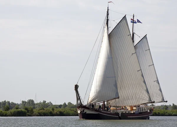 Vintage dutch sialboat. — Stock Photo, Image