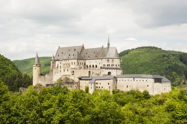 Vianden hrad Lucembursko Stock Obrázky