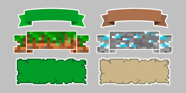 Definir os bolos no estilo de minecraft (2D e 3D com um número