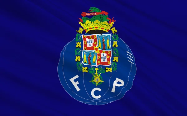 Bandeira football club Porto, Portugal — Fotografia de Stock