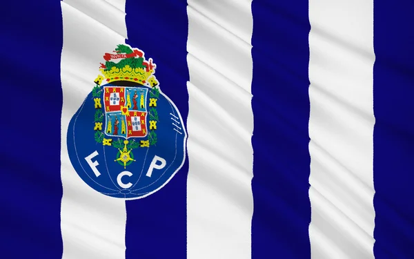 Bandeira football club Porto, Portugal — Fotografia de Stock
