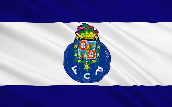 Bandiera squadra di calcio Oporto, Portogallo — Foto Stock