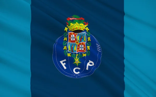 Bandera club de fútbol Porto, Portugal — Foto de Stock