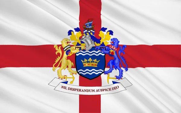 Flag of city Sunderland, England — Stock Photo, Image