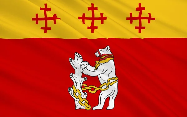 Vlag van Warwickshire County, Engeland — Stockfoto