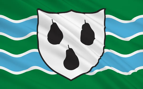 Flag of Worcestershire county, England — Stock Photo, Image