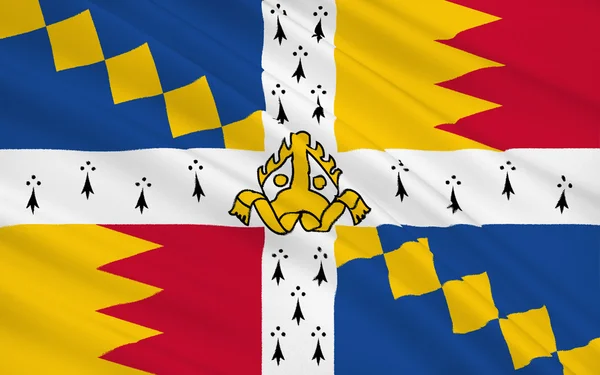 Vlajka města Birmingham, Anglie — Stock fotografie
