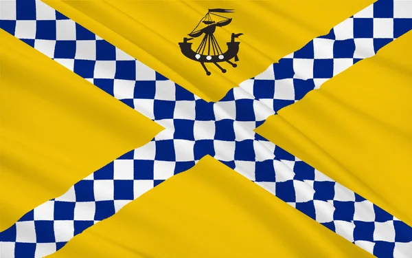 이스트 렌 프루 셔 주 위원회의 영국, 스코틀랜드의 국기 — 스톡 사진